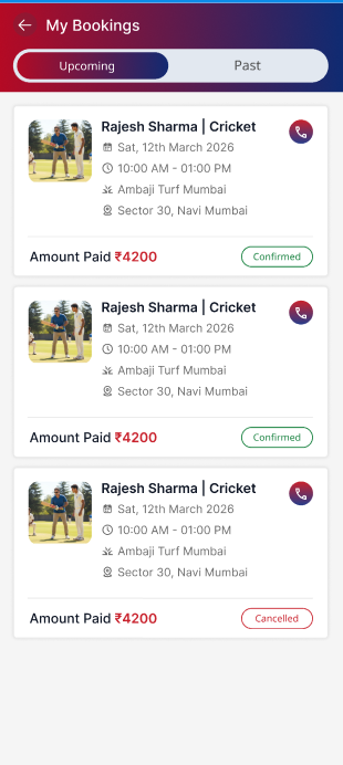 My bookings